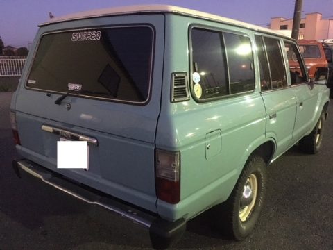 ランクル60　ランドクルーザー60　FJ62G　水色　屋根白　ロールーフ換装